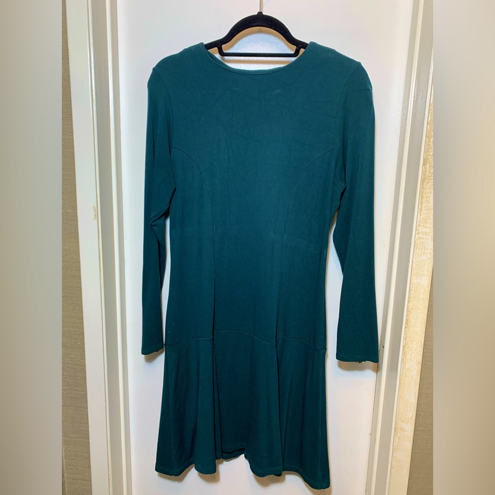 💚 Veronica M Green Stretchy Dress – Size L – Flaw(less) & Fabulous 💃✨